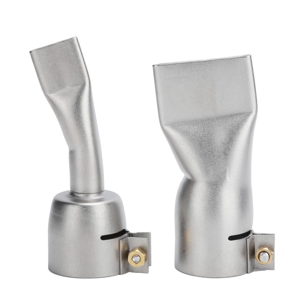2Pcs Professional Stainless Steel Welding Nozzle 20mm Small 40mm Large Flat Nozzle Welder Tool Tip Metal Fabrication