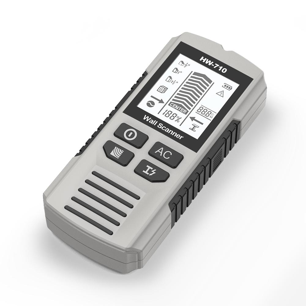 W-710 Handheld Wall Metal Detector Accurate Stud Finder Wood AC Wire Metal Pipes Depth Wall Scanner Metal Finder for Decoration
