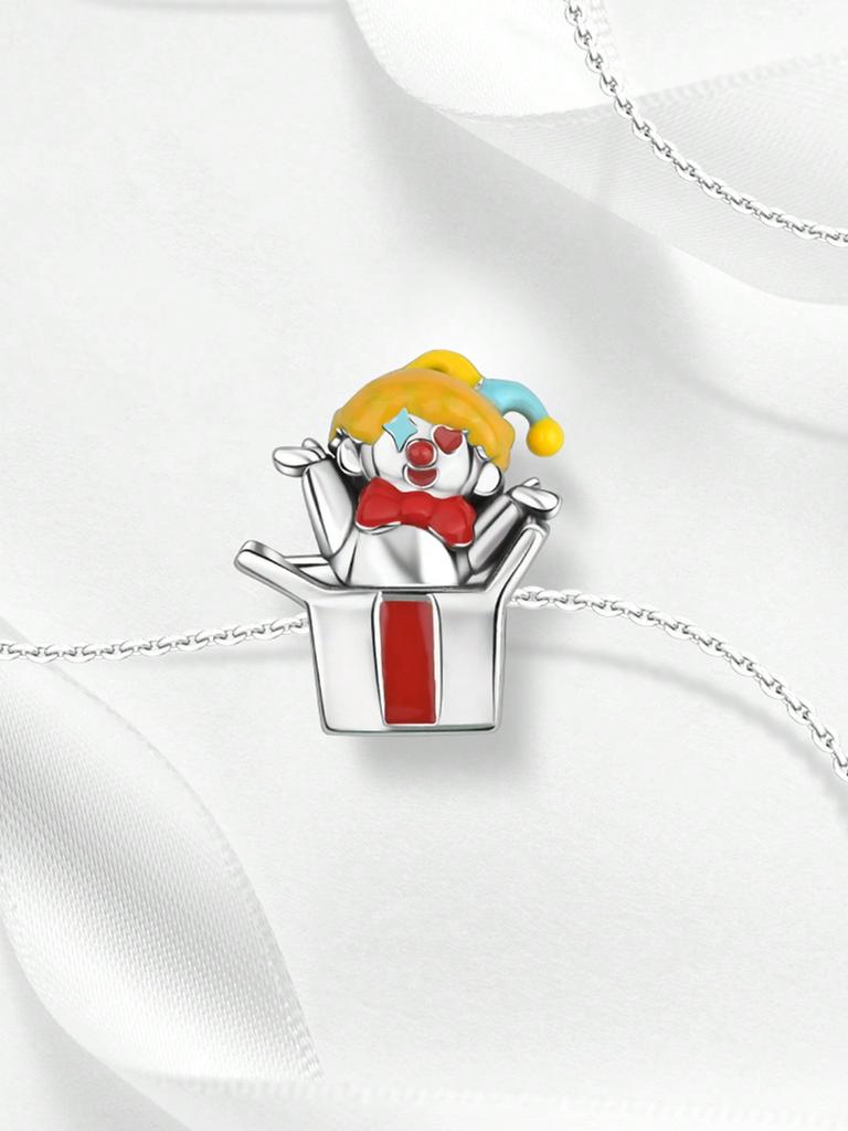 Charms Plata Copper Colors Clown Circus Beads Charm Pendant For Original Bracelet For Women Diy Jewelry Love Gift