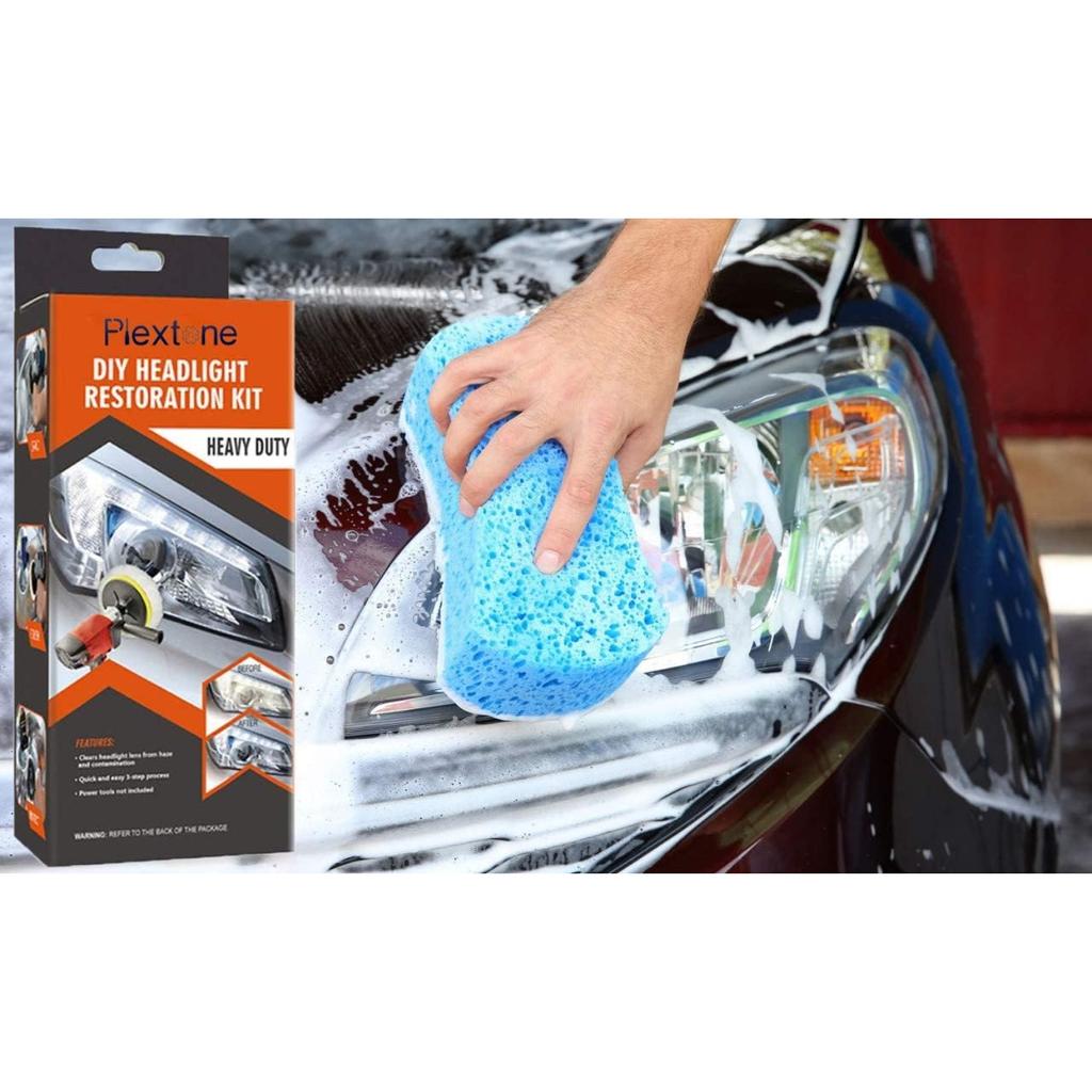 Professional Headlight Restoration Kit DIY Headlight Brightener Car Care Repair Kit Head Lens Clean Polish Machine