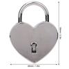 1pcs Couple Vintage Style Heart Padlock Gold Tone Heart Shaped Love Lock Metal Padlock Craft Supplies