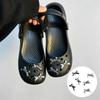 Bling Silver Rhinestone Flower Shoe Charms Metal Bead Bow & Heart Clog Charms Luxury Diy Shoe Decoration Punk Y2K Style Clog Pin