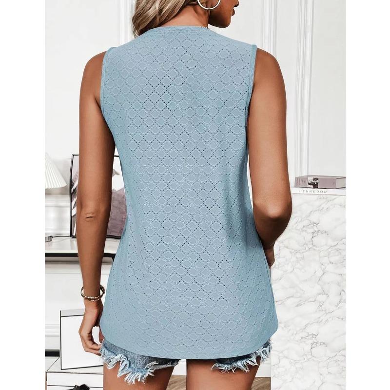 Summer Women's Vest New Crew-neck Printed Vests T-shirt Tops Sleeveless Top