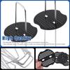 4/6 Inch Landscape Staples 11 Gauge Garden Staples, Galvanized Yard Lawn Stakes U-Shaped Pins Ground Anchors With 50 Gaskets