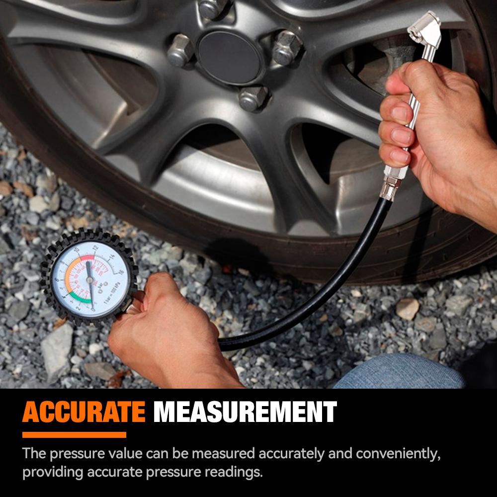 1PC Tire Air Pressure Monitoring Accurate Air Tire Pressure Gauge Zinc Alloy Material Fit For Various Types Of Vehicles TiresTire Pressure Monitoring