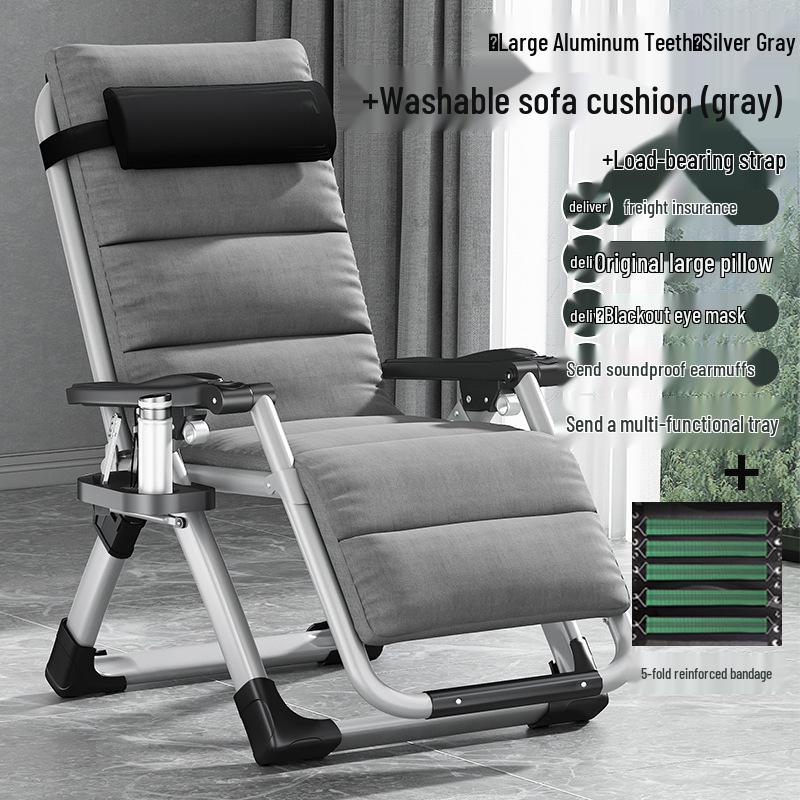 Premium Reclining Backrest Chair for Relaxing and Sleeping, Foldable for Home & Balcony Use