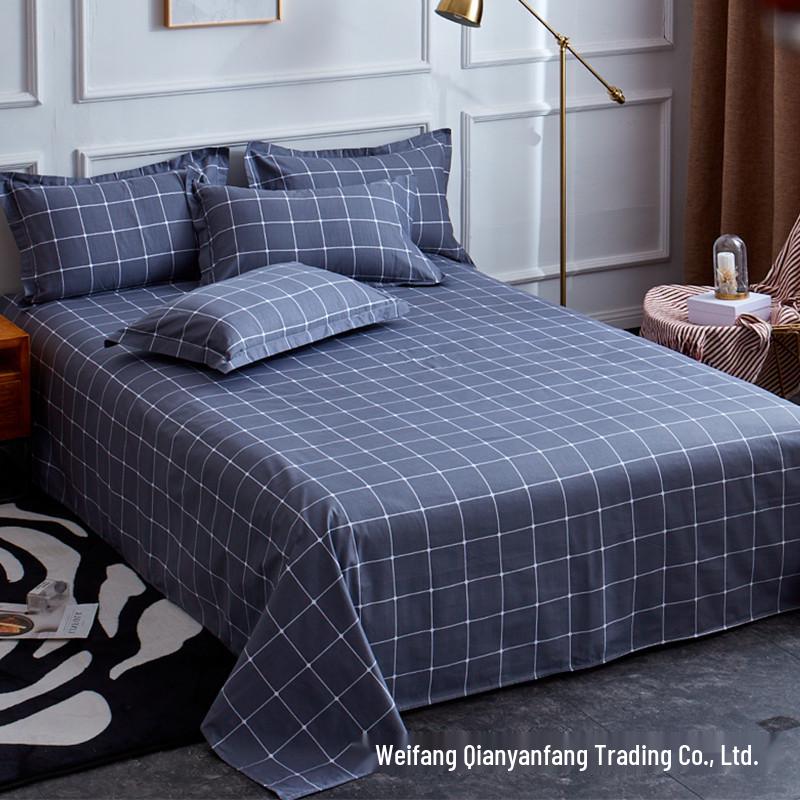 Two-Piece Brushed Bed Sheet & Pillowcase Set for Kids and Students