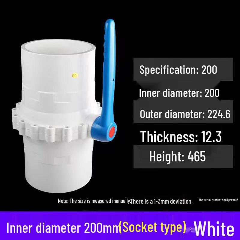 PVC Ball Valve Switch for Water Pipes (Sizes: 20-110mm)