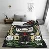 B-Beetlejuice Straszny Film Duch Flanelowe Kocyki Halloweenowy Koc Horrorowy na Sofę Biuro Ultra-Miękka Pościel Kocyki
