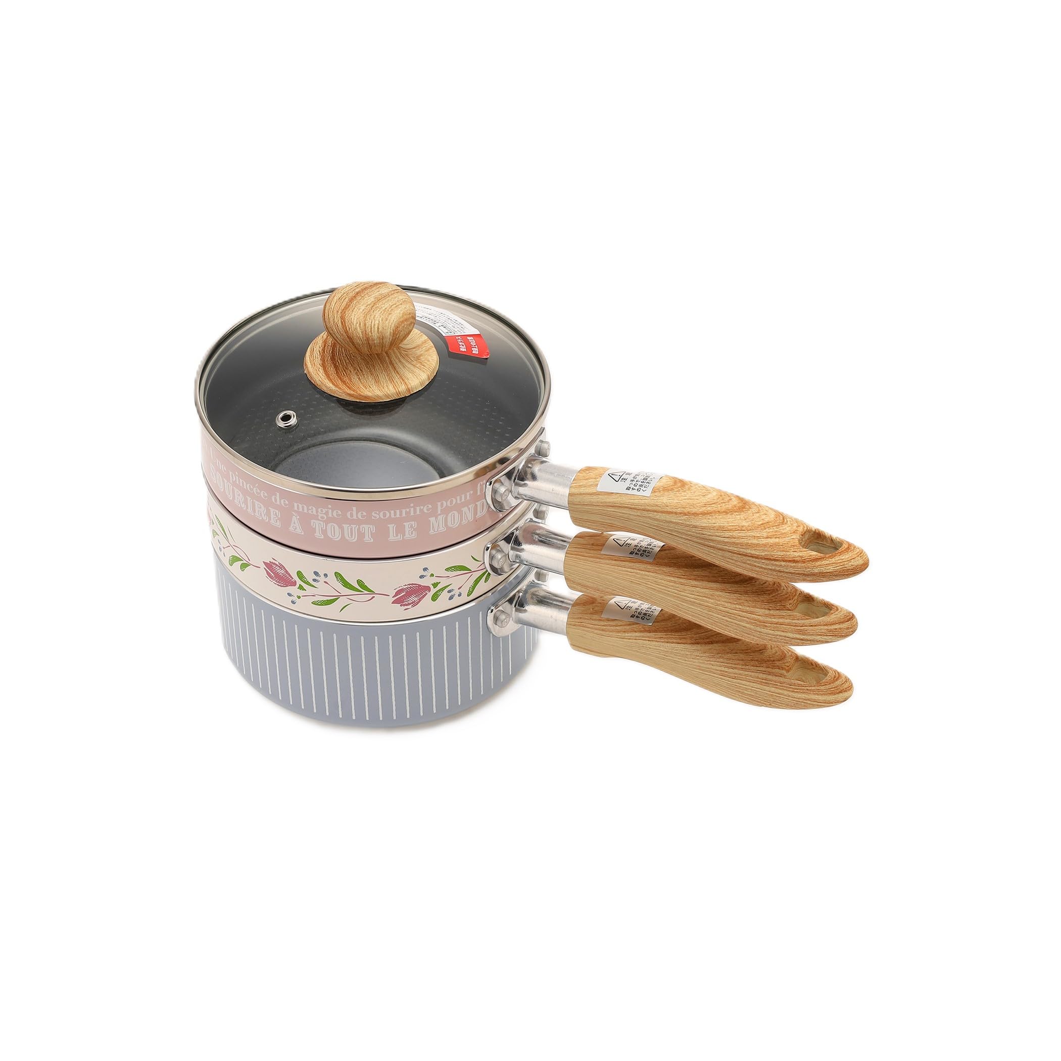 

Набор кастрюль и сковород Afternoon Tea Living JD55 Heritage Fleur, 3 предмета & (Многоцелевой)