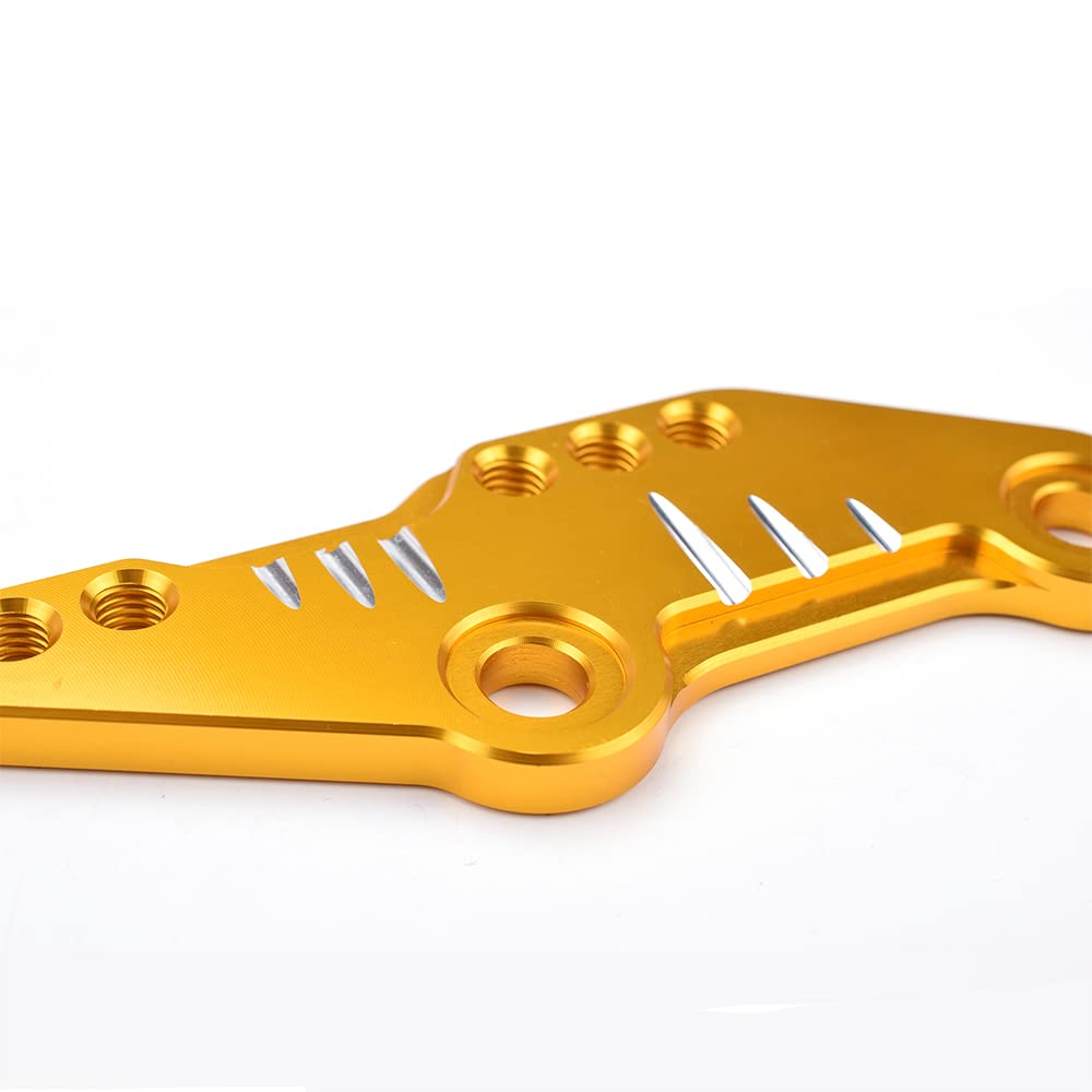 LEDISHUN Step Up Bracket Z250SL Ninja 250SL NINJA250SL Step Offset Plate (Gold)