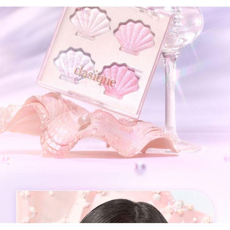 DASIQUE Shine Glowy Highlighter Palette Twinkle Mermaid Collection