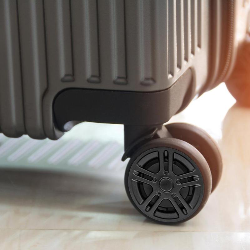 2 PZ Ruote di Ricambio Universali per Bagagli Pratiche in Plastica Silenziose Ruote per Valigie per Viaggiatore Frequente