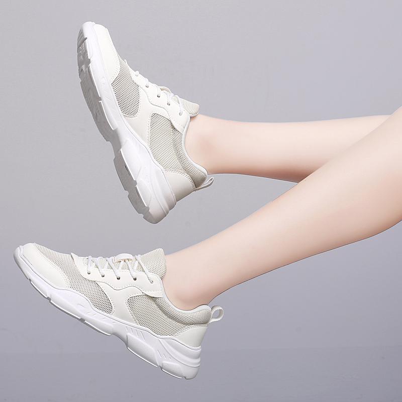 Fashion Summer New Mesh Breathable Sports Shoes, Lightweight Leisure Travel Shoes, Women's Soft-soled Running Shoes, Women's Shoes
