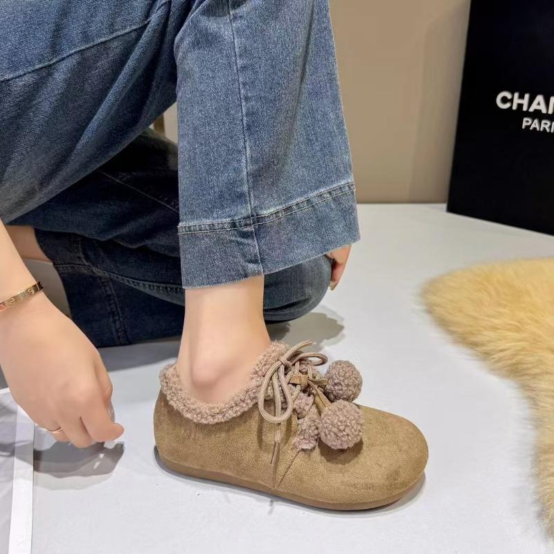All-inclusive plush women's autumn and winter new Boken snow boots, great-looking thermal cotton shoes