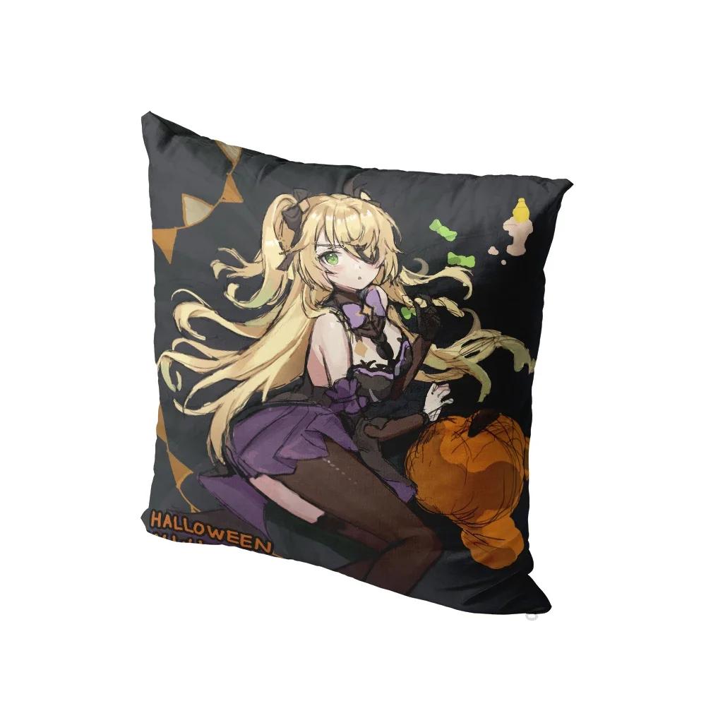 Anime Cartoon Genshin Series Printed Pillowcase Cute Kawaii Pink Bedside Bedroom Sofa Cushion Cover Body Pillow Case x