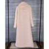 Cappotto in Pelliccia Sintetica da Donna, Pelliccia Sintetica, Modello Lungo, con Collo Imbottito, Cappotto Invernale da Donna Extra Lungo