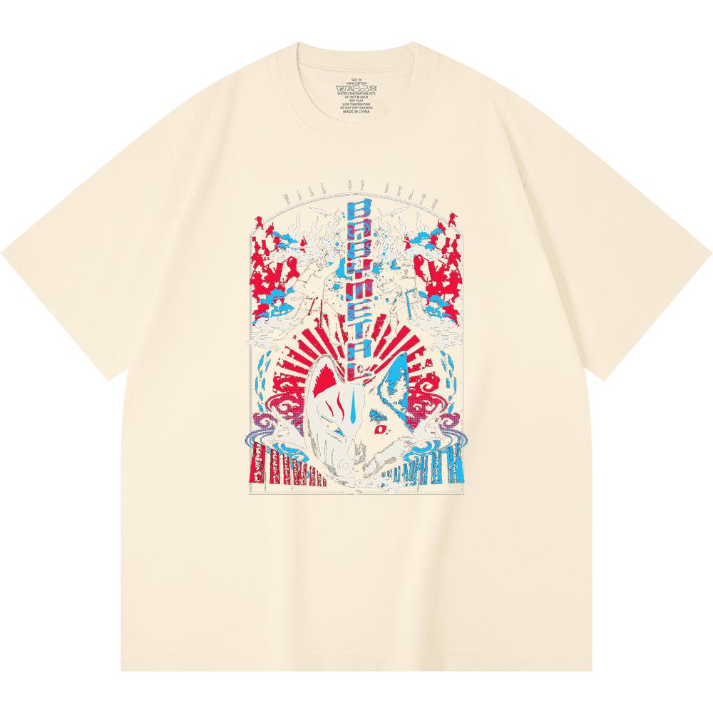 230 Gsm 100% Cotton Heavy Metal T-Shirt  Rock Band Popular Music Print Unisex Heavy Cotton T Shirt