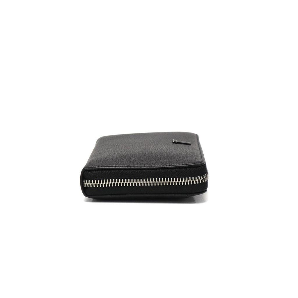 on Carillon Round Long Wallet 484250 Black [Lanvin Bleu] Women's