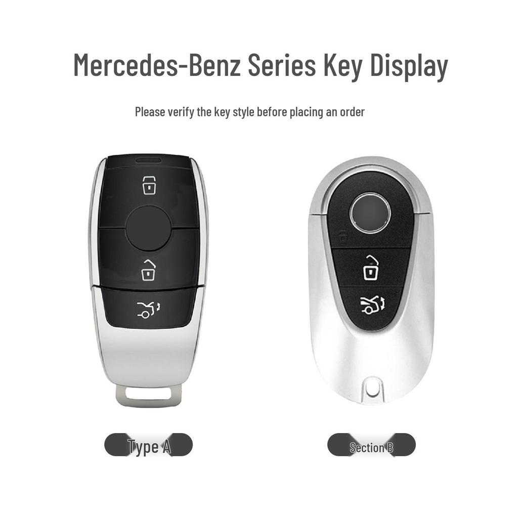 Mercedes-Benz Genuine Leather Key Case for C260L/E300L/GLC300L/A200L/GLE/GLB/GLA Models