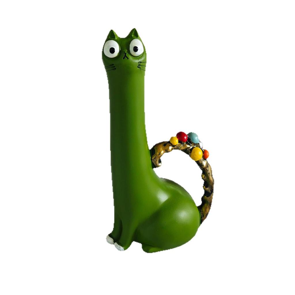 Cross-Border Creative Cat Flower Vase: Fun Eccentric Resin Ornament for Living Room Desktop.
