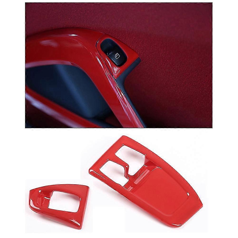For Benz Smart 2010-14 Lift Switch Cover Trim Sticker ,Red