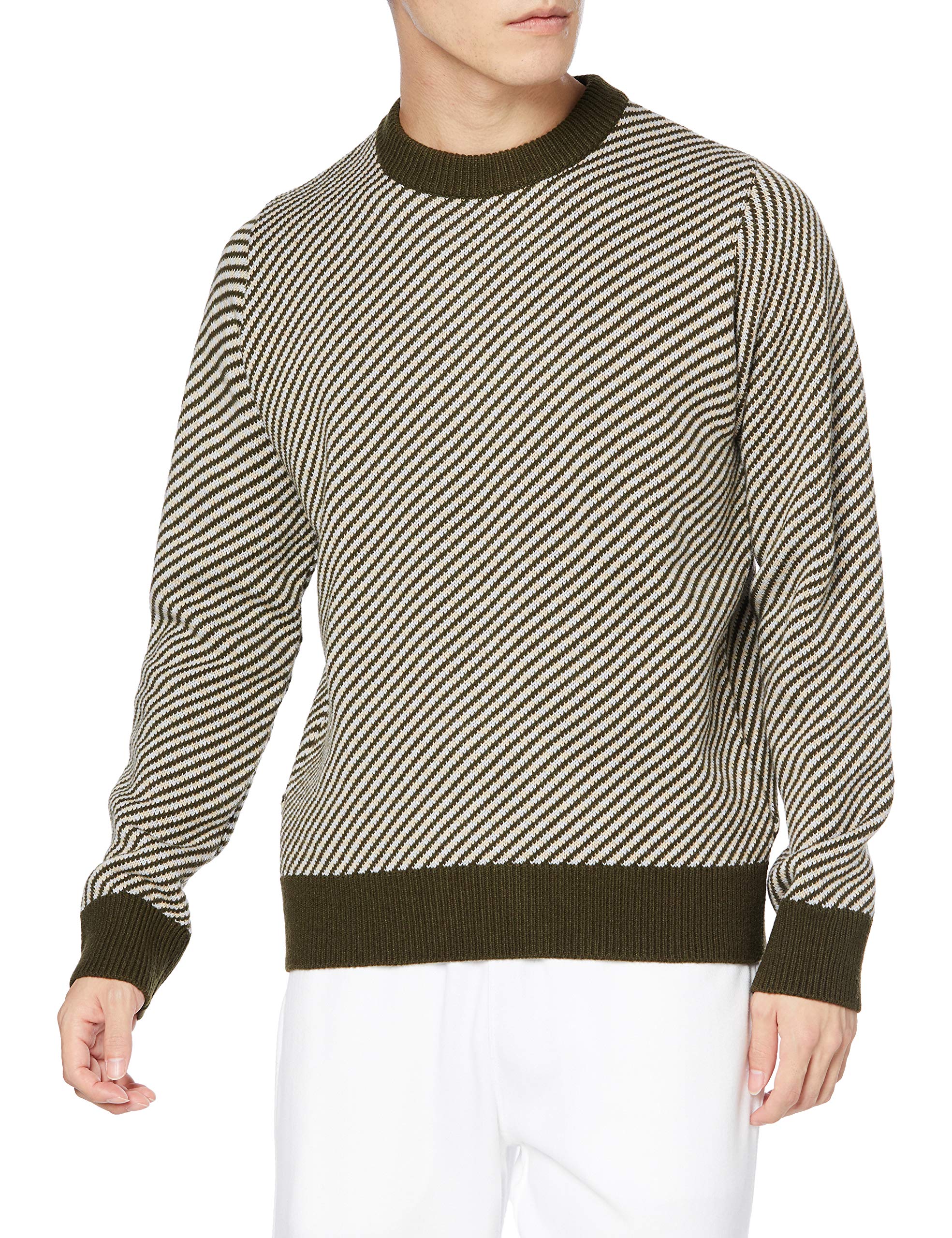 

Mizuno Breath Thermo Crew Neck Sweater B2MC0561 Climbing Ivy Size XL (Go to) Men s Khaki, (Japan XL)