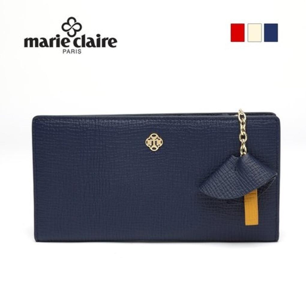 Mari eclaire 17 9 100% natural cowhide leather women's pretty slim long wallet