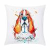 Customizable Home Square Soft Sofa Bed Pillow Cover Painted Dog Decorative Cartoon Puppy