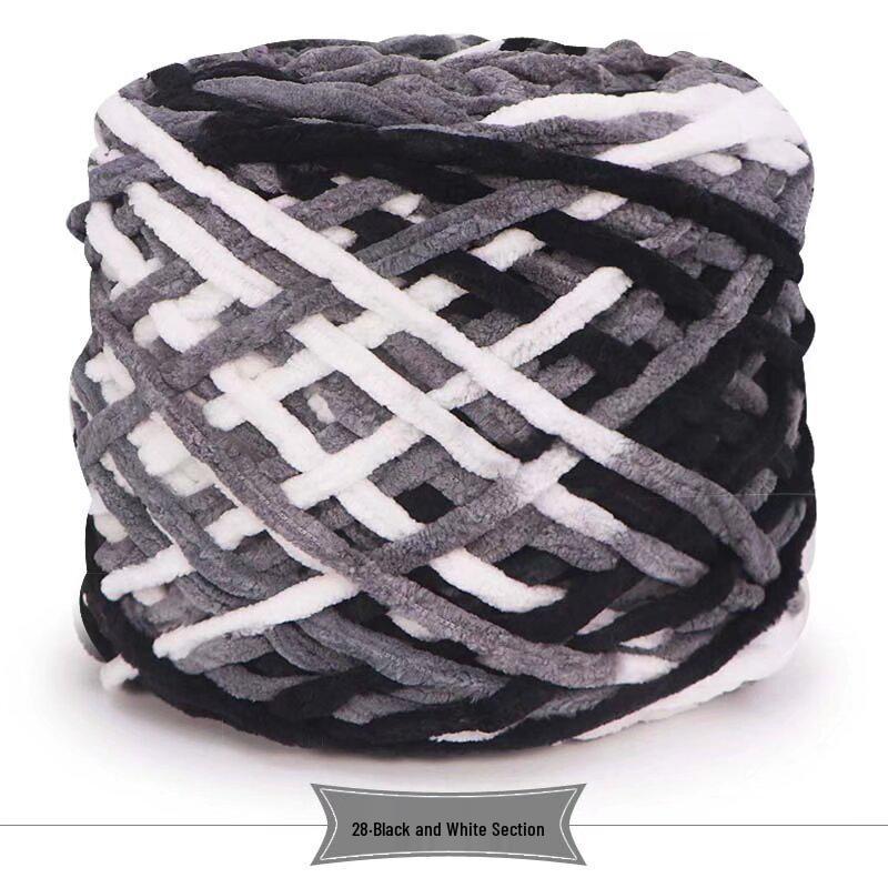 3.3 Große Eiswollknäuel für handgestrickte Häkelschuhe & zum Weben von Schals - Dicke Wolle für Damen & Herren