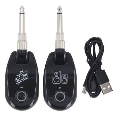 Wireless Electric Guitar Transmitter Receiver Set UHF Rechargeable 35 Channels Cordless Sound