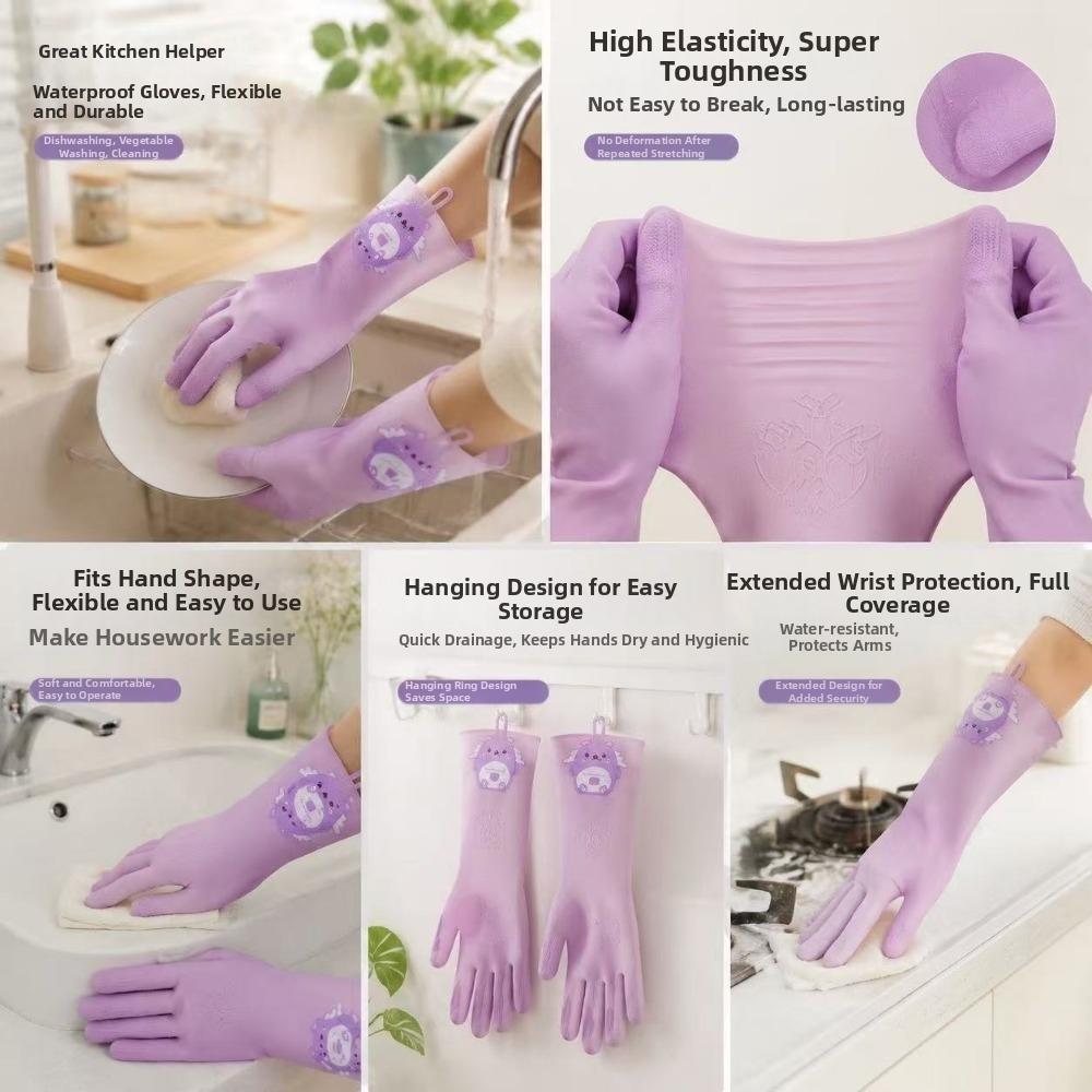 Non-Slip Kitchen Cleaning Gloves Tear-Resistant Household Gloves Multipurpose