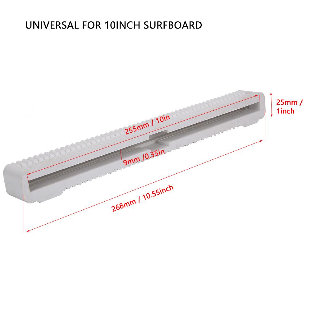 Universal 10 Inch Longboard Surfboard Single Center Tail Fin Box Plug Holder Nylon (White)