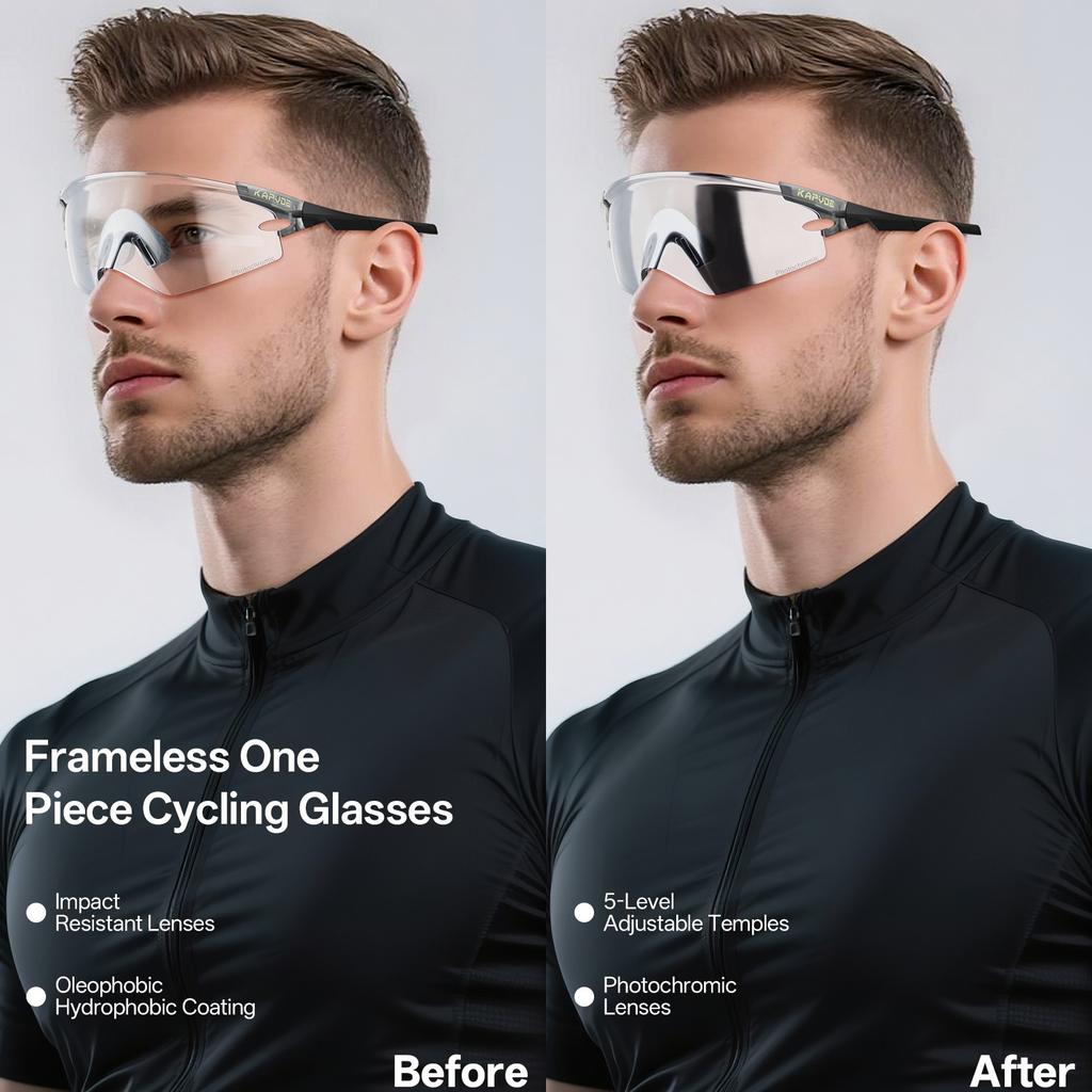Bike Cycling Glasses UV400 Men Outdoor Sports Pochromic Sunglasses Bicycle MTB Night Riding Camping Running Equipment