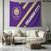 Orlando City SC Wall Tapestry Aesthetic Wall Hanging Printed Fabric Blanket Decorative Tapestries for Bedroom Living Room Home Decor