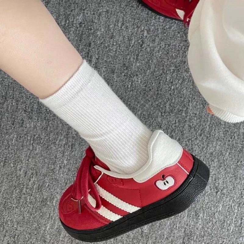 Children's New Board Shoes Platform White Shoes Versatile Casual Shoes Tide
