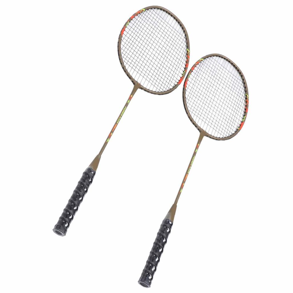 Sportovní badmintonové rakety Lehké badmintonové rakety Sada Venkovní hry na zahradě pro trénink Zábava Zlatá