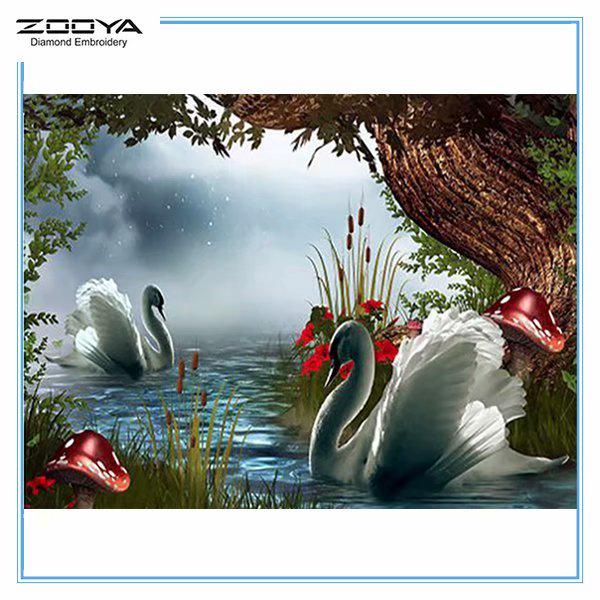

ZOOYA DIY 3D Алмазная вышивка крестиком домашний декор Лебедь