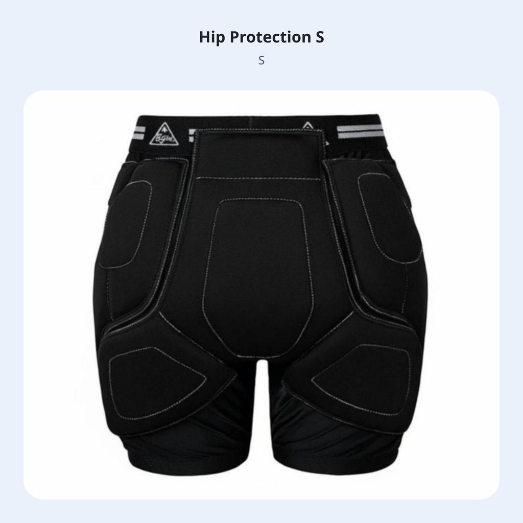 Ski Equipment Pelvic Pad & Knee Protector Set, Shock-Absorbing Pants, Unisex, Inner Wear, For Kids & Adults