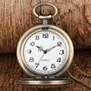 New Fashion Retro Five-pointed Star Compass Dial Quartz Pocket Watch Analog Pendant Necklace Chain Clock Birthday Gifts