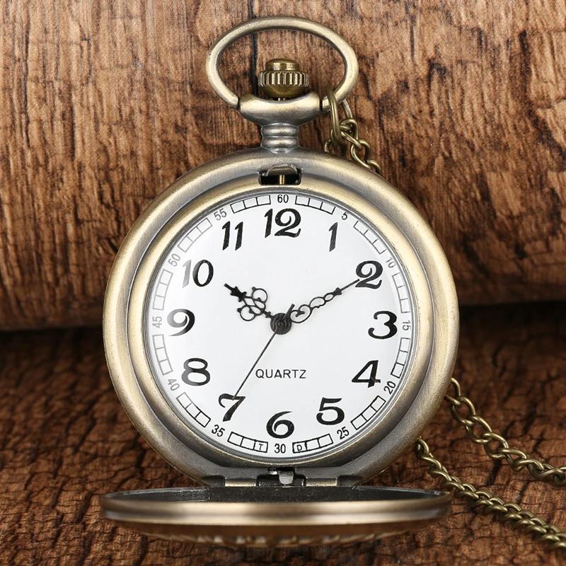 New Fashion Retro Five-pointed Star Compass Dial Quartz Pocket Watch Analog Pendant Necklace Chain Clock Birthday Gifts