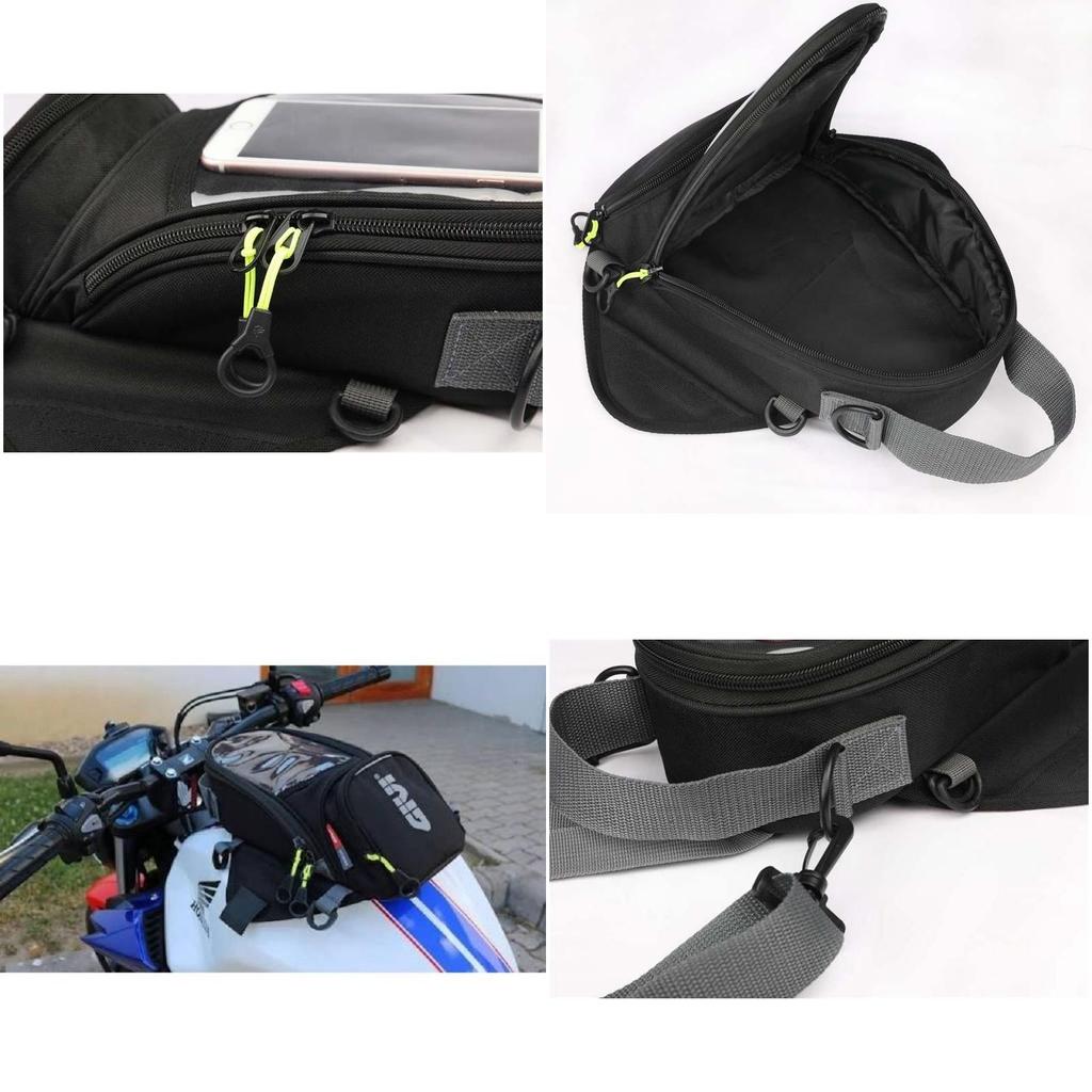 Stylish Waterproof Black Motor Tank Bag Magnetic Motorcycle Bag For Oil Fuel Tank