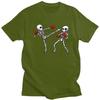 Kickboxing Kickboxer Boxe T-shirt Teschio Magliette Puro Cotone Maglietta Estate Girocollo Pugile Arti Marziali T-shirt Casual Manica Corta