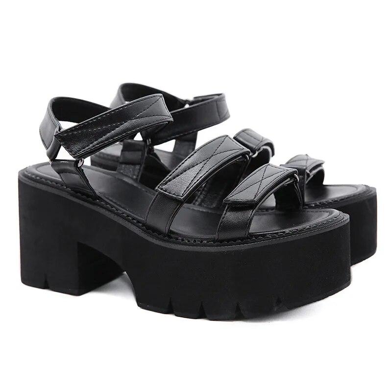 2024 Winter 8cm Heels New Summer Holiday Trend The Bottom Of The Sponge Cake And The Sandals LHX