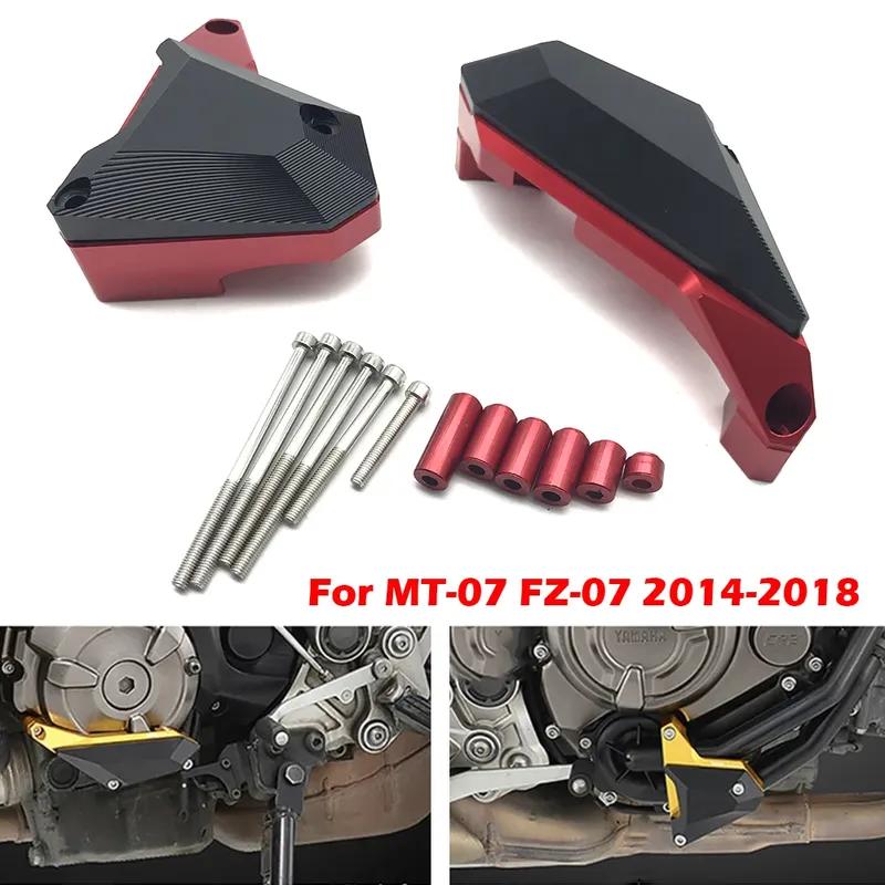 Motorcycle For Yamaha MT-07 FZ-07 MT07 FZ07 Engine Case Saver Cover Guard Crash Pad Frame Slide 2014 2015 2016 2017 2018