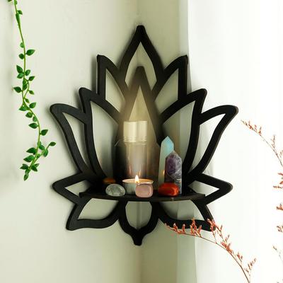 1Pc Lotus Shelf Display Essential Oil Rack Candles Stone Floating Wall Shelf Modern Home Decoration Wall Decor Gift