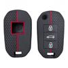 3 Button Silicone Car Key Chain Ring Shell Cover Case Holder For Peugeot 208 301 308 508 5008 3008 Citroen C5 C4 2010