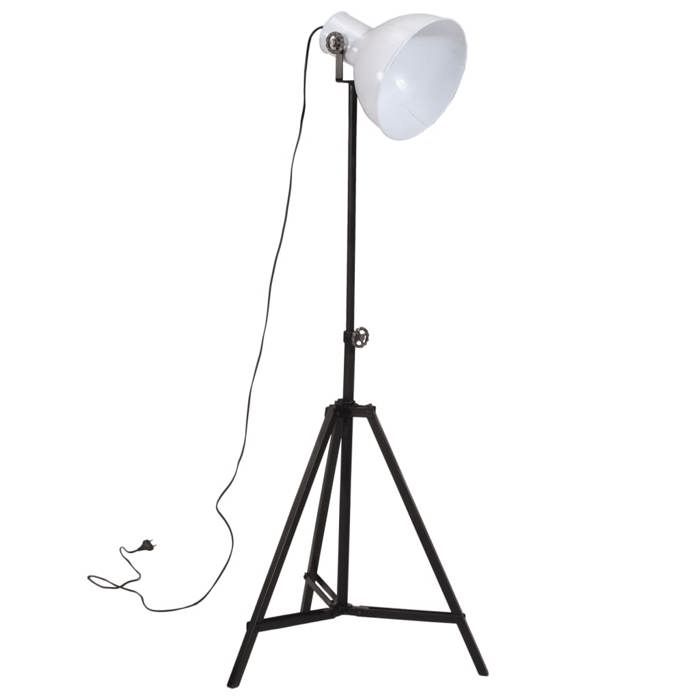 VidaXL Lampadaire 25 W blanc 61x61x90/150 cm E27, lampe, lampe sur pied, lampe industrielle, lumière, lampe de lecture, 371865