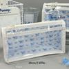 High Quality Butterfly Floral Print Pen Bag Transparent Double Layer Stationery Bag Large Capacity Pencil Case School Office