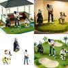 Realistisches Golfspieler-Figurenmodell 1:Handbemalte Miniaturfiguren im Maßstab 1:64 für Dioramen-Requisiten, Sammler für Fotografie